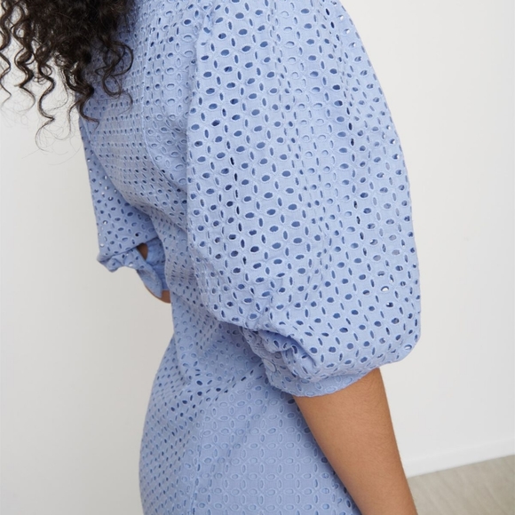 DYNAMITE blue collard dress SIZE MEDIUM - Picture 10 of 11